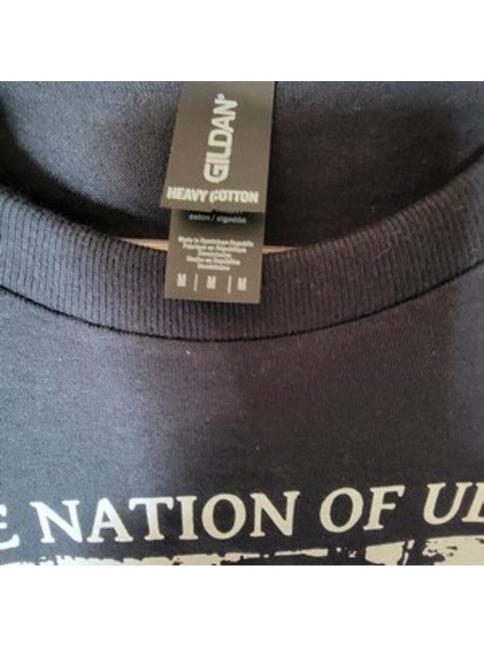 Nation of Ulysses  band t shirt  medium black